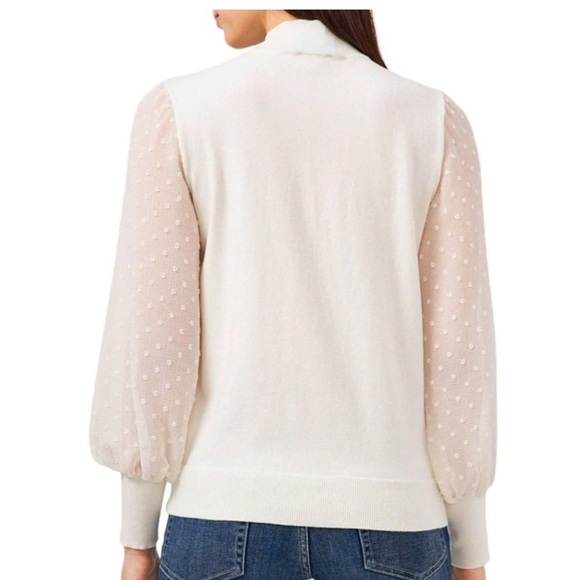 Vince Camuto Women's Clip Dot Sleeve Pullover Fashion Sweater - Picture 15 of 16